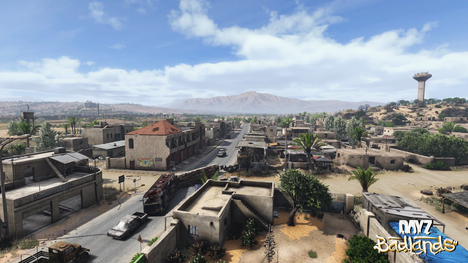 Offizieller Screenshot aus DayZ Badlands: Stadt auf der Karte Nasdara